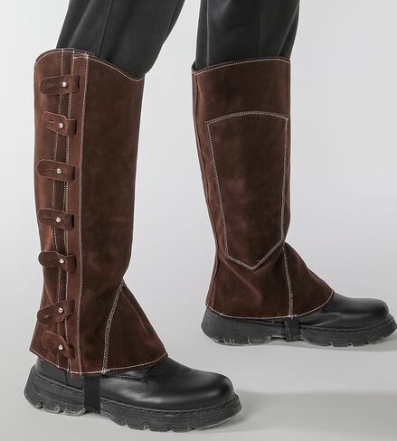 غطاء حذاء القراصنة من الجلد الصناعي من عصر النهضة للرجال والنساء، أغطية للساق في العصور الوسطى للأزياء التنكرية in Kuwait