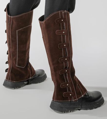 غطاء حذاء القراصنة من الجلد الصناعي من عصر النهضة للرجال والنساء، أغطية للساق في العصور الوسطى للأزياء التنكرية in Kuwait