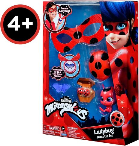 Miraculous: Tales Of Ladybug And Cat Noir Ladybug Role Play Set Ladybug Costume Kids Fancy Dress Set With Mask And Accessories Ladybug Superhero Costumes For Girls And Boys in Saudi Arabia