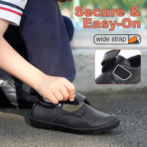 Tobfis Boy's Strap School Uniform Shoes Durable Casual Comfort Dress Sneaker(Toddler/Little Kid/Big Kid/Youth) in Saudi Arabia