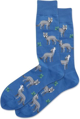 Hot Sox Men's Fun Animal Series Crew Socks-1 Pair Pack-Cool & Funny Novelty Gifts in Kuwait