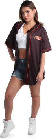 Marvel Women's Spider-Man Baseball Jersey - Novelty Fashion Spider-Man Uniform Shirt - Spidey Jersey Top for Women (S-L) in Saudi Arabia