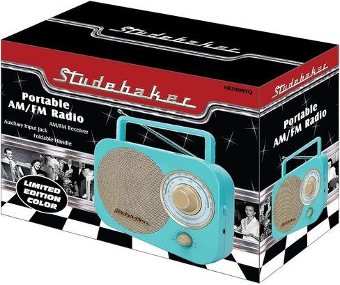 Jensen SB2000RB Portable AM/FM Radio in Red in Kuwait
