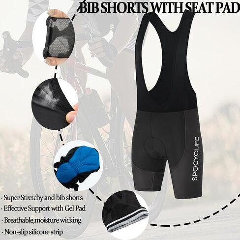 Cycling Jersey Men Set Short Sleeve Set MTB Cycling Jersey and Shorts Men Set with Gel Padded Summer in Saudi Arabia