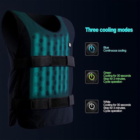 Electric Cooling Vest for Men for Hot Weather, Women Ice Vest for Men Keep Cool in the Heat, Cooling Vests for Adults Body Cooling Products for Hot Weather, Ice Pack Vest & Battery, Cool Vest for Men in Saudi Arabia