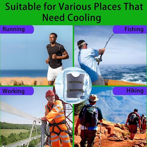 Electric Cooling Vest for Men for Hot Weather, Women Ice Vest for Men Keep Cool in the Heat, Cooling Vests for Adults Body Cooling Products for Hot Weather, Ice Pack Vest & Battery, Cool Vest for Men in Saudi Arabia