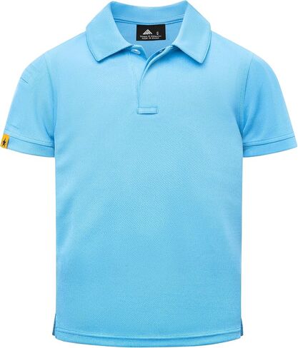 Boys Polo Shirt Short Sleeve Button Down Shirt Moisture Wicking Golf Shirts Performance Polo Shirts for kids in Saudi Arabia