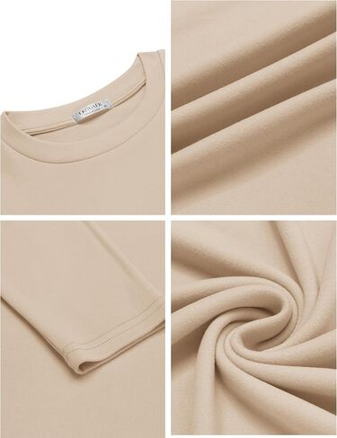 Ekouaer 2 Pack Mens Long Sleeve Shirts Crewneck Fleece Thermal Undershirts Midweight Sweatshirts Base Layer Pullover Tee Tops in Saudi Arabia