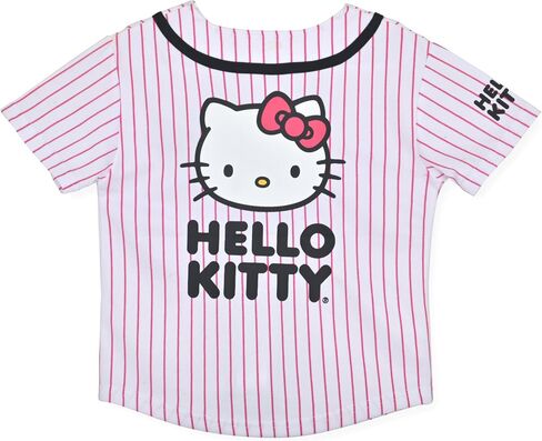 Hello Kitty Girls Baseball Jersey - Fashion Mesh Button Front Girls Shirt in Saudi Arabia