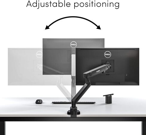 حامل شاشة فردي ممتاز من EVEO - حامل ذراع شاشة واحدة مقاس 17 إلى 32 بوصة، حامل شاشة زنبركي قابل للتعديل، حامل شاشة VESA لتركيب شاشة الكمبيوتر. حامل أذرع شاشة دوارة كاملة الحركة. in Kuwait