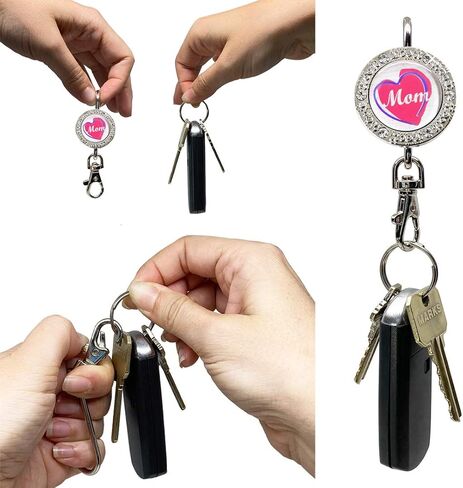 Finders Key Purse - Women’s Key Finder, Key Holder, Key Ring, Cute Keychain, Keychain, Accessories, Car Keys Keychain, Key Hook, Bling, Pawprint in Kuwait
