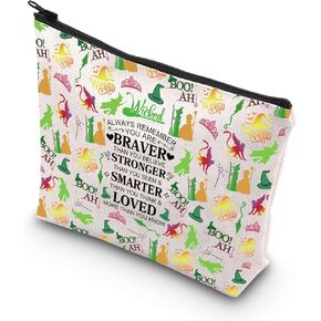 WSNANG Wicked The Musical Gifts Wicked The Musical Tote Bag Elphaba and Glinda Shoulder Bag Broadway Musical Lover Gift
