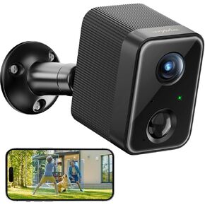 ARPHA Security Camera Wireless Outdoor with HomeBase, 1080P 5GHz/2.4GHz Battery Camera IP65, 64G Micro SD & Clould Storage, PIR Motion Detection Night Vision, 2-Way Talk 160 Days Battery Life, 2Pcs