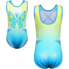 TFJH E Gymnastics Leotards for Girls Shiny Diamond Ballet Dance Clothes Practice Outfits One Piece 3-12Y