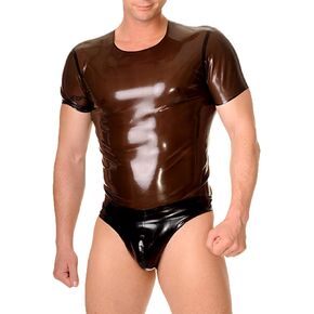 Latex Rubber Briefs for Men,Natural Rubber Men's Shorts G-String Thong,Rubber Man Panties Underwear Cosplay Costume