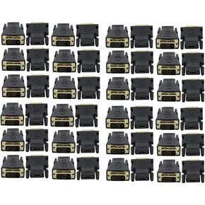 Kyper Gold Plated Full HD 1080P Bidirectional HDMI Female to DVI D Male Converter Adapter for TV Laptop Desktop and Monitor (1, Black) in Kuwait