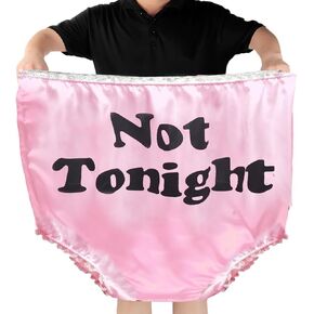 66INCH MORE BIG Funny Joke Gag Gift Big Mom Undies Big Undies Funny Pranks Granny Panties Oversized Giant Mama Undies for Halloween Christmas Bride Wedding Game for All Women Men
