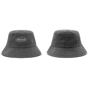 ATEEZ Official Tour Merch Acid Wash Bucket Hat, Charcoal
