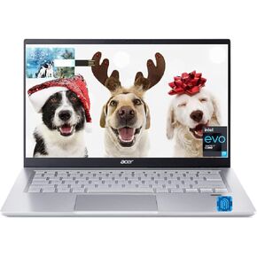 Acer Swift 3 Intel Evo Thin & Light Laptop 14.0" Full HD IPS Intel Core i7-1165G7 Intel Iris Xe Graphics 8GB LPDDR4X 512GB SSD Wi-Fi 6 Fingerprint Reader Back-lit KB, 32GB USB Card