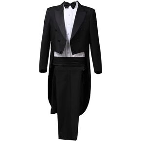 Men Tuxedo Suits Slim Fit Formal Magician Costume Tailcoat Jacket Musician Blazer Coats Prince Party Blazer Embroidery Court