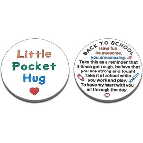 First Day Of School Gifts,Back to School Supplies for Students,Cute School Accessories for Son Daughter Back to School,Gifts for Freshman,Positive Pocket Hug Gifts,Birthday Gifts,Summer Gifts