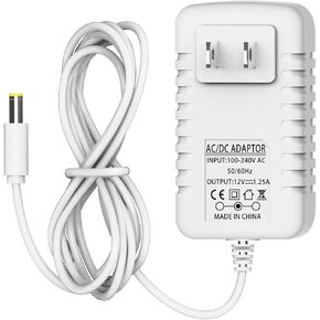 استبدال سلك الطاقة BOEEA 15 واط لشاحن Alexa Dot الجيل الثالث/الجيل الرابع/الجيل الخامس/إصدار الأطفال/مكعب التلفزيون/العرض 5/ شاحن Echo Pop/C78mp8/GP92NB، سلك طاقة شاحن محول، 6.5 قدم