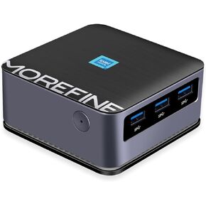 MOREFINE M8S Mini PC, Intel 12th N100 (up to 3.4GHz) Micro PC, Mini Computer Windows 11 Pro with 16GB LPDDR5 RAM/512G M.2 NVME SSD, Mini Deaktop PC Support WiFi6/BT5.2/Gigabit Ethernet Ports in Kuwait