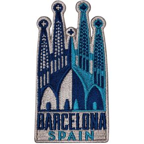 Barcelona Patch - Sagrada Familia Souvenir - Barcelona Spain Iron On Badge