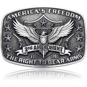 MASOP Western Belt Buckle for Men American Freedom Belt Buckles Cowboy Cowgirl Rodeo Belts Buckle Mens Jean's Accessory