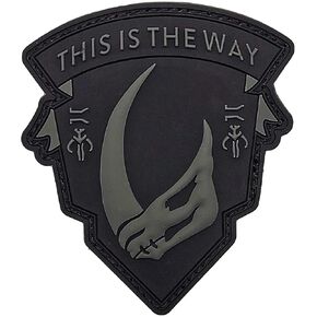 MD Mando Inspired Shield Patch [Hook Fastener Backing - PVC Rubber- MH8]