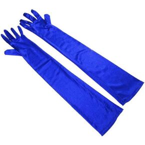 52CM long Evening Satin Gloves,Retro Formal Makeup Gloves For Women's Hands,Set With Wedding Ball Opera Gloves