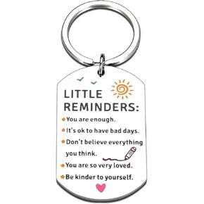 Back to School Supplies for Middle High School Student, Inspirational Gifts for Teen Girls Boys, First Day of School Sign, Little Reminders Keychain, Proud of You Gifts for Daughter Son,Back to Shcool