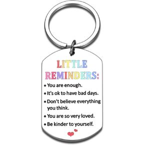 Back to School Supplies for Girls, First Day of School, Summer School Supplies, Off to College Gifts, Get Well Soon, Little Reminders Keychain, Mental Health Gifts, Stress Relief Gifts, You Are Enough