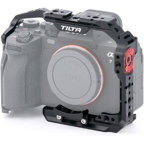 Tilta Camera Cage for/Compatible with Sony a7 IV Basic Kit Includes Compact Top Handle, HDMI Cable Clamp & HDMI Cable | Compatible with DJI Ronin Gimbals | TA-T30-A-B | Black