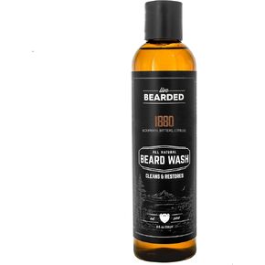 Live Bearded Beard Wash - 1880 - Beard and Face Wash - 8 fl. oz. - Water-Based Formula with All-Natural Ingredients for a Gentle, Deep Cleanse - Made in the USA
