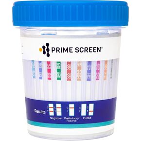 Prime Screen-12 Panel Multi Drug Urine Test Compact Cup (THC 50,AMP,BAR,BUP,BZO,COC,mAMP/MET,MDMA,MOP/OPI,MTD,OXY,PCP) C-Cup-[10 Pack]- CDOA-6125