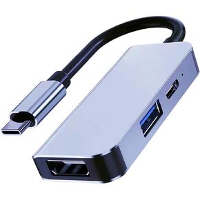 QCEs USB C to HDMI Adapter for Mac, USB-C Digital AV Multiport Hub 4K Video Output USB 3.0 and PD Fast Charging Converter Dongle Compatible with Apple MacBook Pro/Air, iMac, Mac Mini, Switch