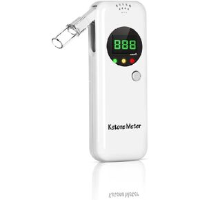 Ketone Breath Breathalyzer, Ketosis Breath Meter, Digital Ketosis Test with 10 Mouthpieces