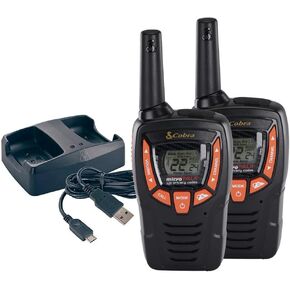 Cobra ACXT390 Walkie Talkies for Adults - Rechargeable, Lightweight, 22 Channels, 23-Mile Range Two-Way Radios with VOX (2-Pack)