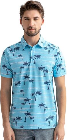 Rodeel Men's Golf Polo Shirt Short Sleeve Sun Protection Outdoor Sport Shirts in Saudi Arabia
