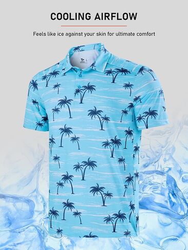 Rodeel Men's Golf Polo Shirt Short Sleeve Sun Protection Outdoor Sport Shirts in Saudi Arabia
