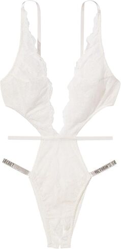 Victoria's Secret Lace Crotchless Teddy, Shine Strap, Women's Lingerie (XS-XXL) in Saudi Arabia