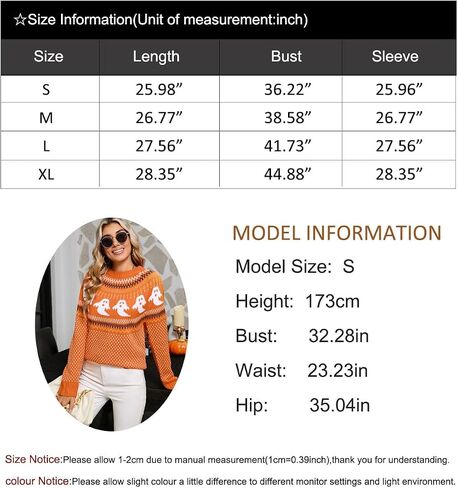 Alsol Lamesa Women's Cute Heart Sweater Crew Neck Long Sleeve Pullover Halloween Sweaters for Women in Saudi Arabia
