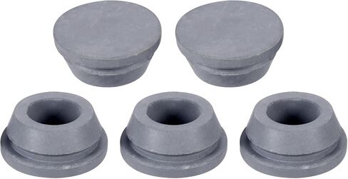 MECCANIXITY Air Conditioner Drain Stoppers 20mm Rubber Plug Replacement Part Accessories for Mini-Split Window AC, Grey Pack of 3 in Saudi Arabia