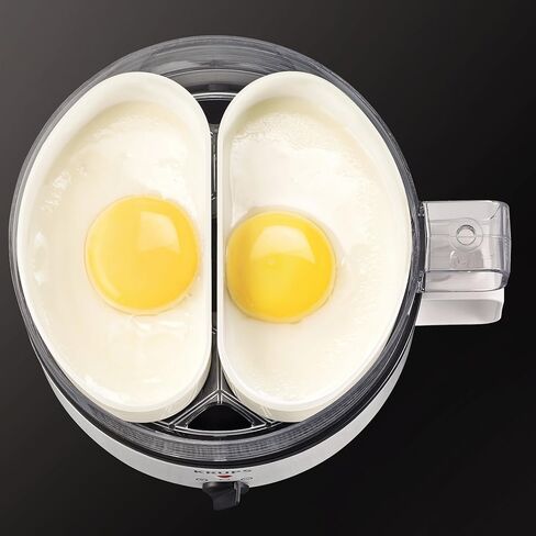 كروبس جهاز طهي البيض الكهربائي من سيمبلي اليكتريك: طهي البيض المسلوق أو المسلوق أو المخفوق أو الأومليت بسرعة. سعة 6 بيضات، اسود in Kuwait