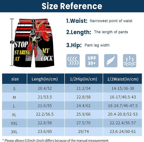 Mens Swim Trunks with Compression Liner Casual Funny Board Shorts Quick Dry Beach Swimwear with Pockets in Kuwait
