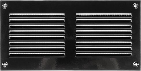 Vent Systems 8'' x 4'' Inch Air Vent Cover - Anthracite - Metal Air Return Grill with Built in Pest Guard Screen HVAC Vent Cover for Home Improvement Vent Duct Cover (7.9 x 3.9 Inches) in Kuwait
