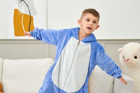 ملابس أطفال من Animal Onesie - بيجامة حيوانات من الفلانيل الناعمة لعيد الهالوين للفتيات والفتيان in Kuwait