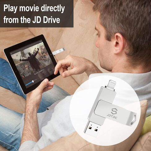 ذاكرة فلاش USB معتمدة من ابل بسعة 256 جيجا بايت لهواتف ايفون، ذاكرة تخزين ايفون بمنفذ USB لالتقاط الصور والايفون، ذاكرة فلاش USB لاجهزة ايباد والايفون والتخزين الخارجي والايفون in Kuwait