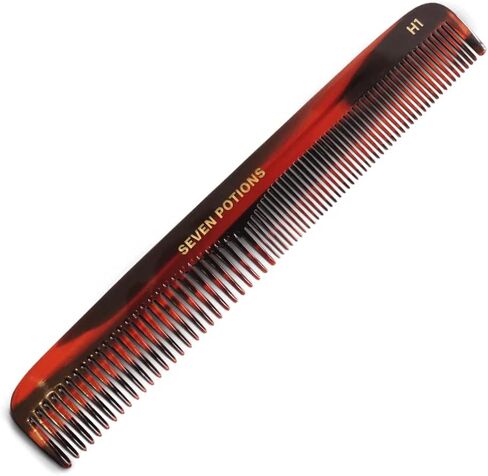 Beard Comb For Men 5.7 inch Fine and Coarse Tooth For Hair Beard And Moustache Hand Made and Sawcut (Beard Comb B1) in Saudi Arabia